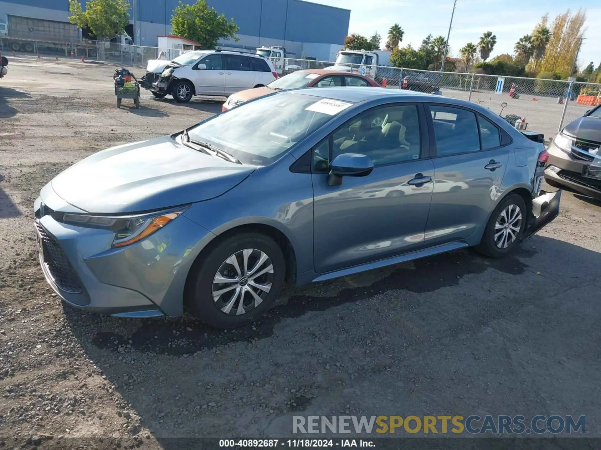 2 fotografías del automóvil dañado JTDEBRBEXLJ022938 TOYOTA COROLLA 2020