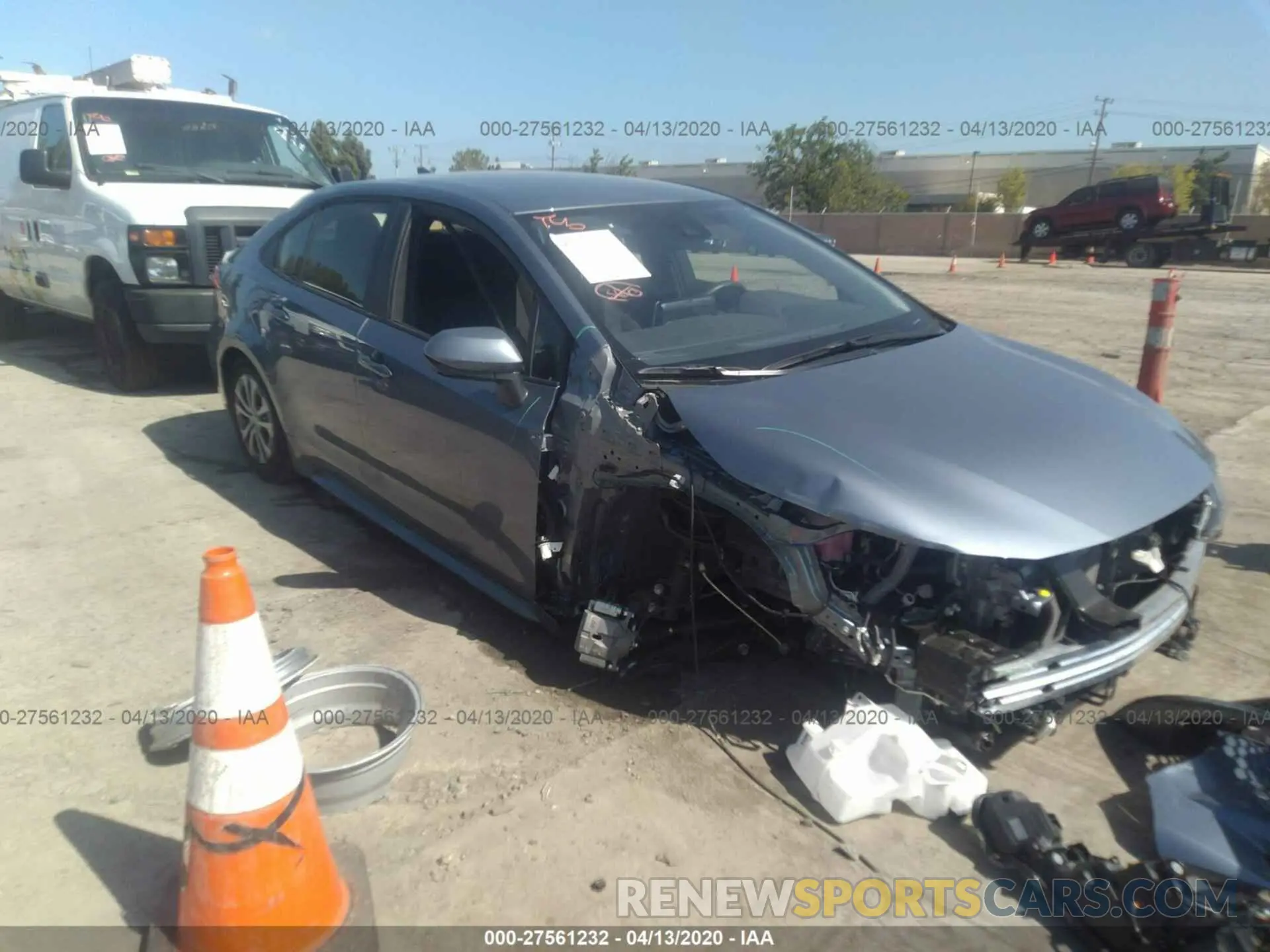 1 fotografías del automóvil dañado JTDEBRBEXLJ024270 TOYOTA COROLLA 2020