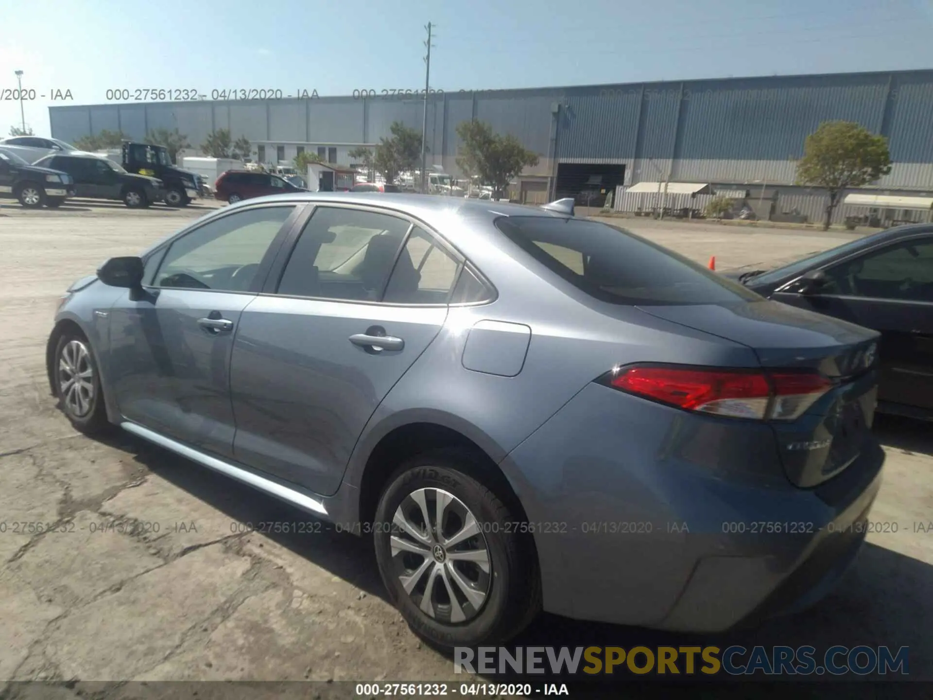 3 fotografías del automóvil dañado JTDEBRBEXLJ024270 TOYOTA COROLLA 2020