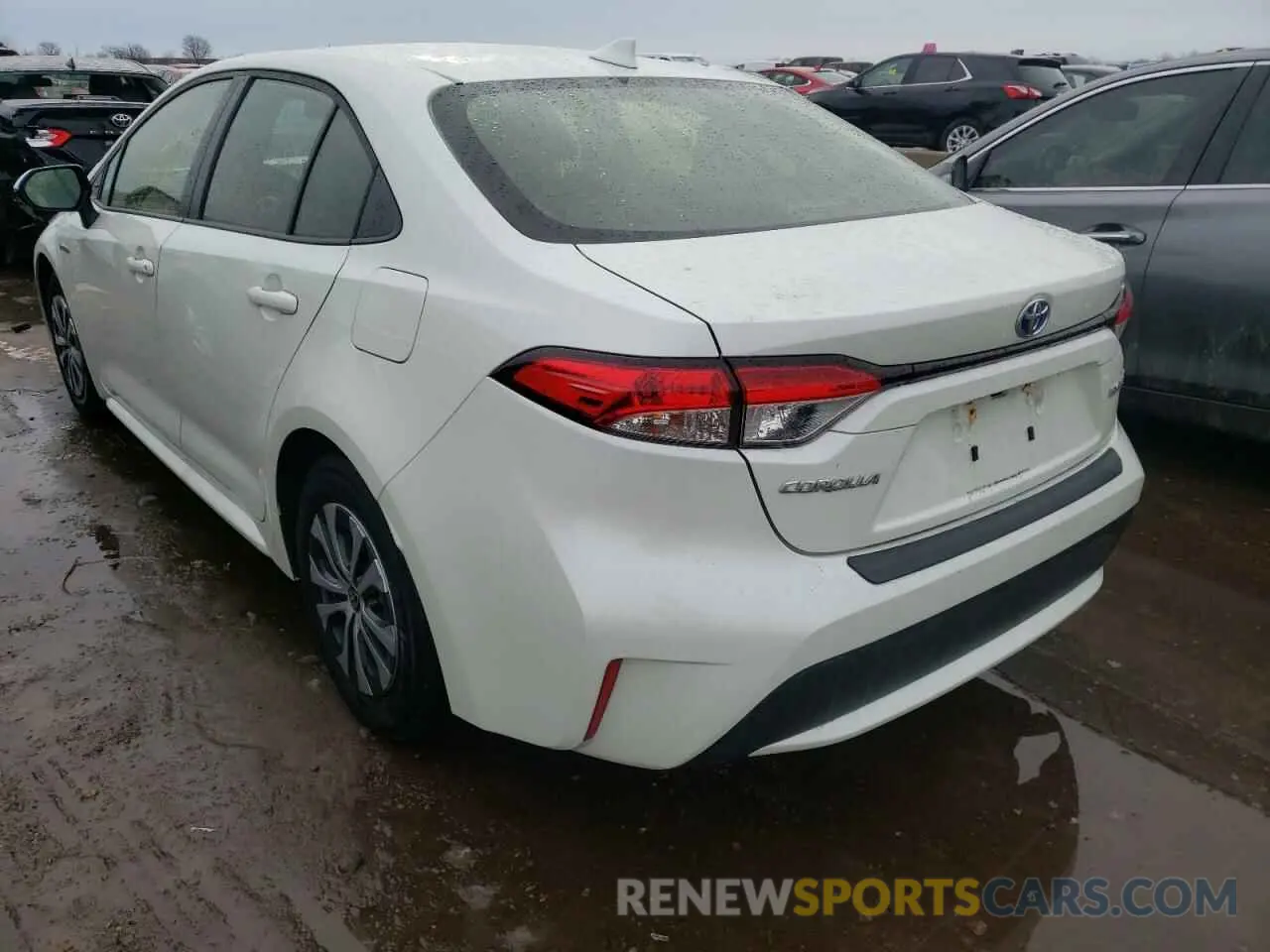 3 fotografías del automóvil dañado JTDEBRBEXLJ027802 TOYOTA COROLLA 2020