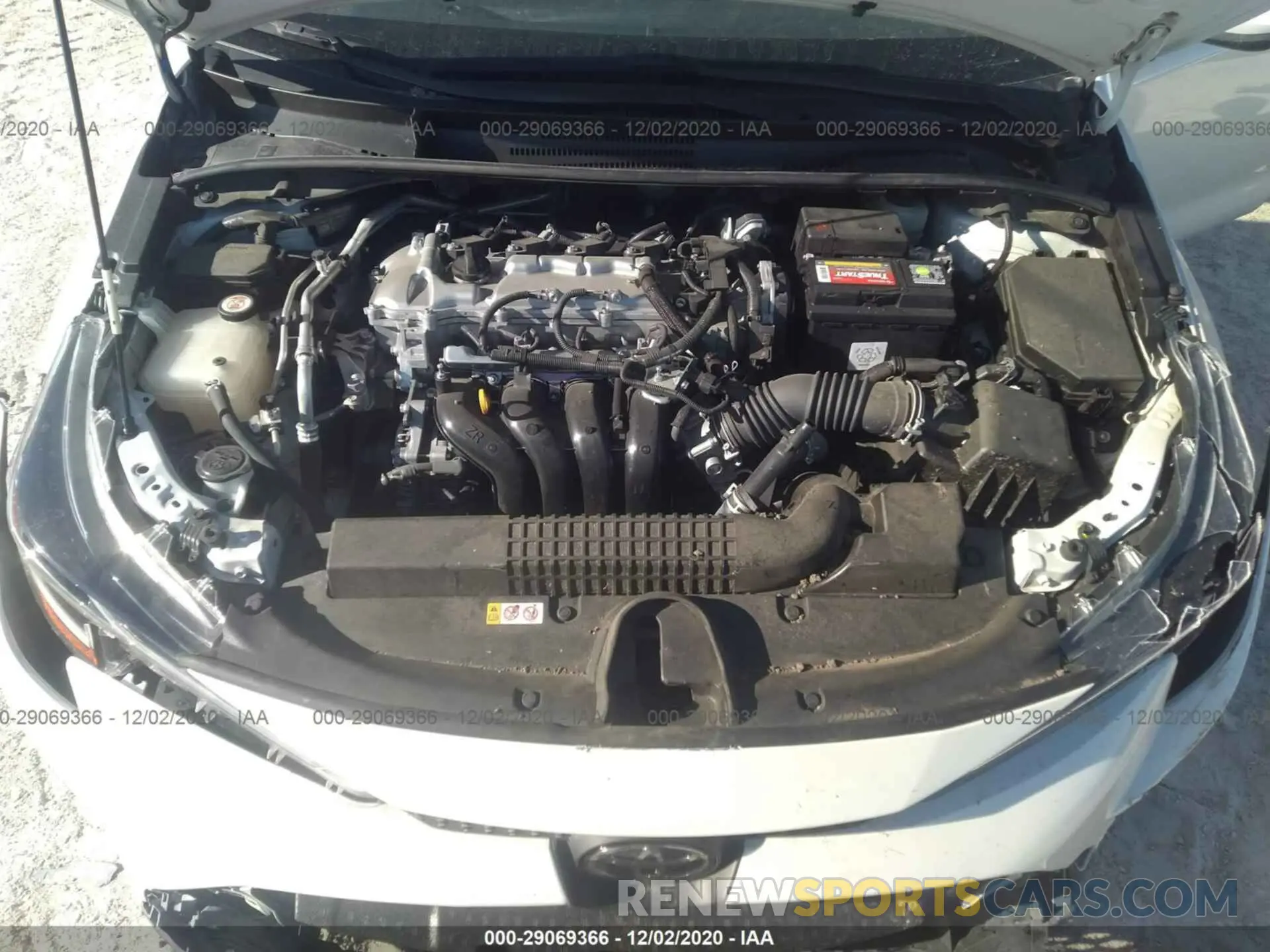 10 fotografías del automóvil dañado JTDEPRAE0LJ002720 TOYOTA COROLLA 2020