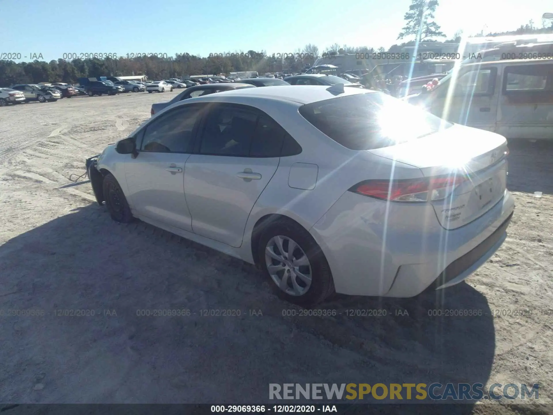 3 fotografías del automóvil dañado JTDEPRAE0LJ002720 TOYOTA COROLLA 2020