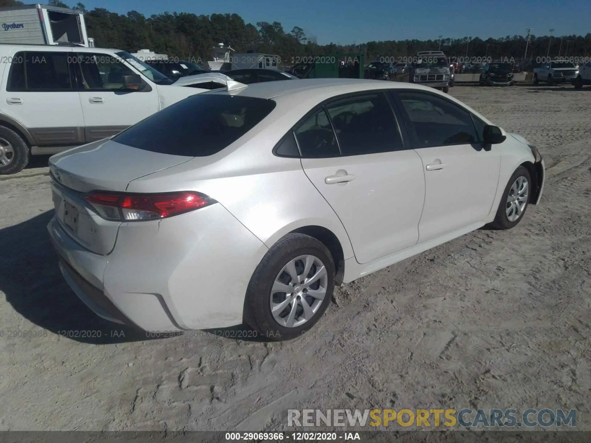 4 fotografías del automóvil dañado JTDEPRAE0LJ002720 TOYOTA COROLLA 2020