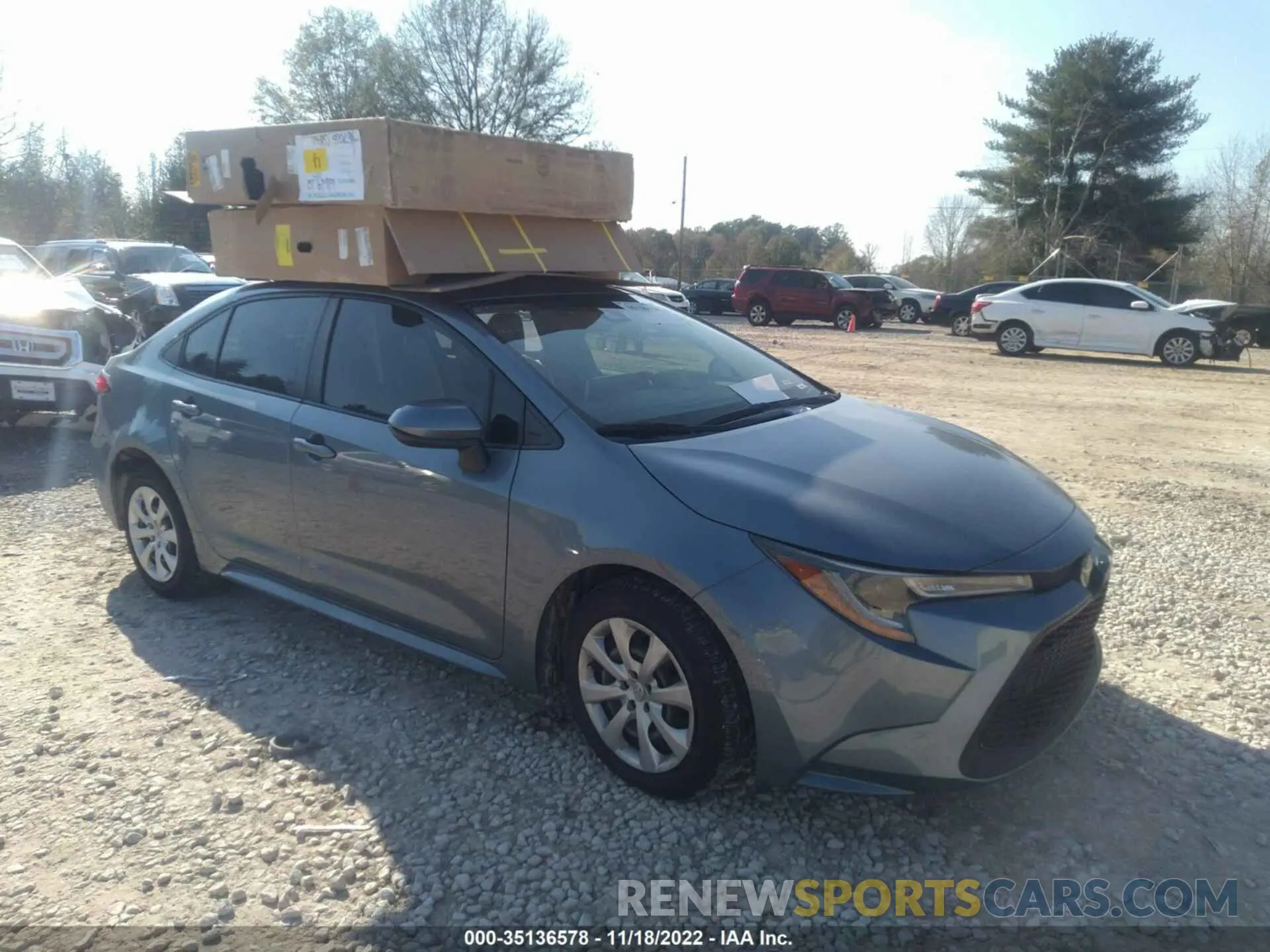 1 fotografías del automóvil dañado JTDEPRAE0LJ012891 TOYOTA COROLLA 2020
