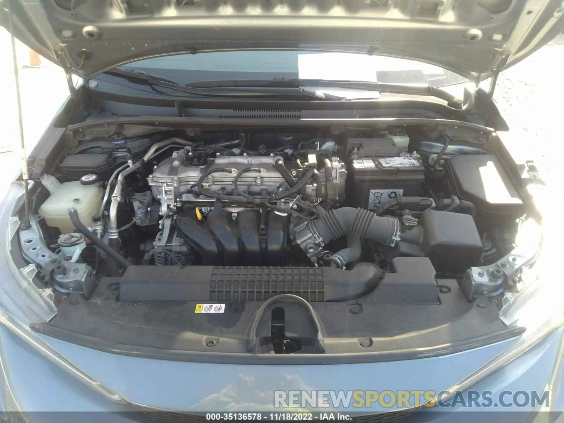 10 fotografías del automóvil dañado JTDEPRAE0LJ012891 TOYOTA COROLLA 2020