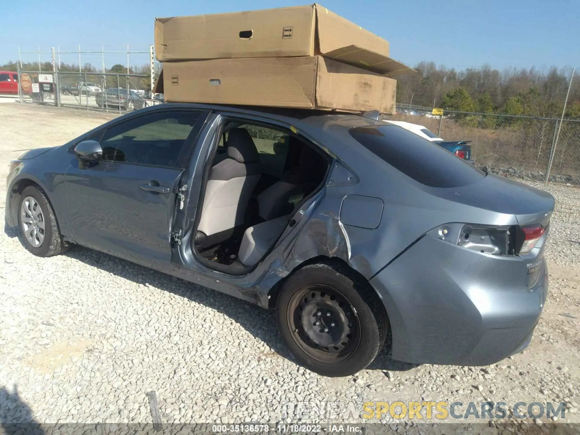 3 fotografías del automóvil dañado JTDEPRAE0LJ012891 TOYOTA COROLLA 2020