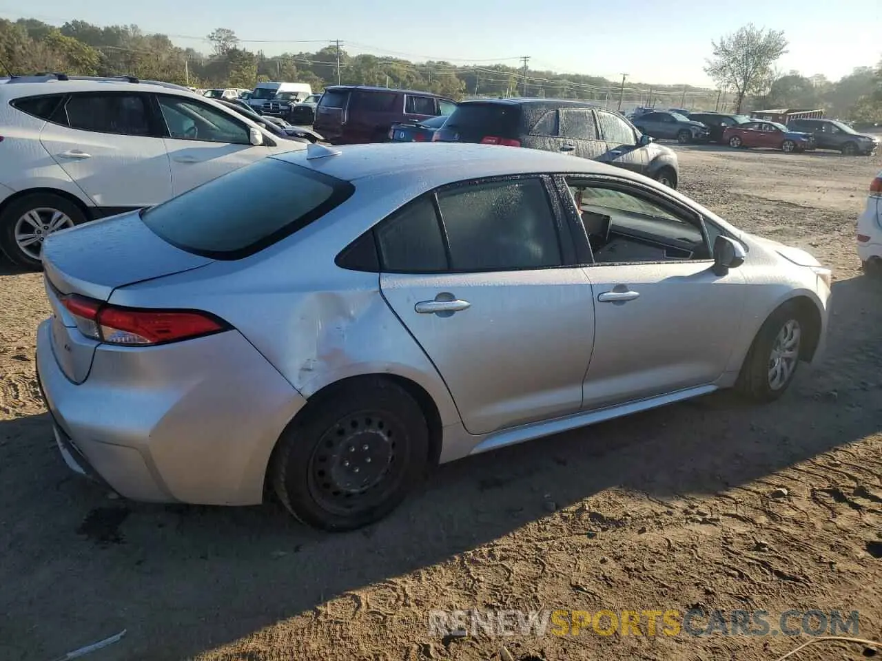 3 fotografías del automóvil dañado JTDEPRAE0LJ018092 TOYOTA COROLLA 2020