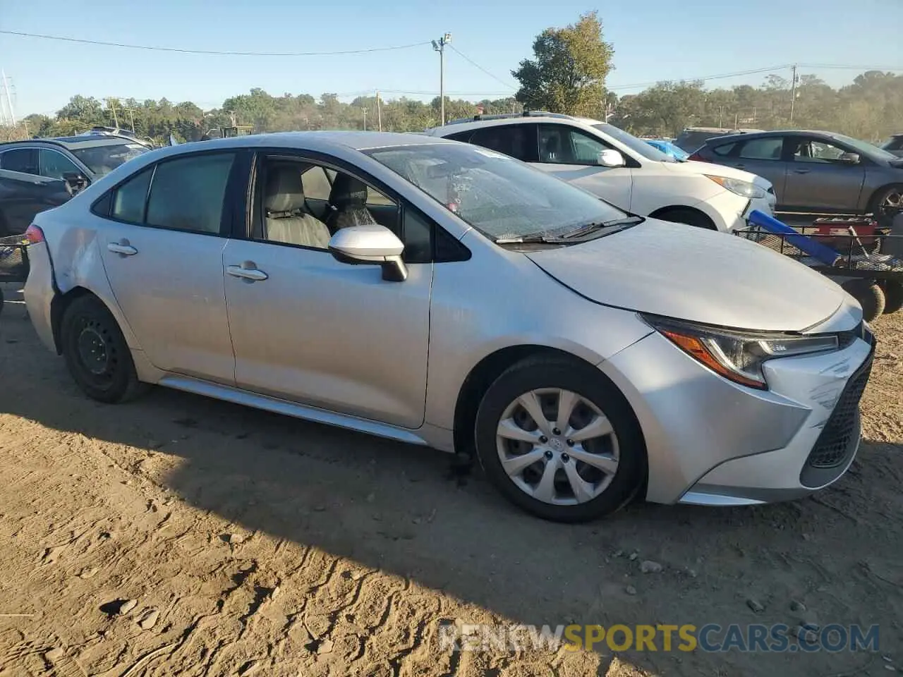 4 fotografías del automóvil dañado JTDEPRAE0LJ018092 TOYOTA COROLLA 2020