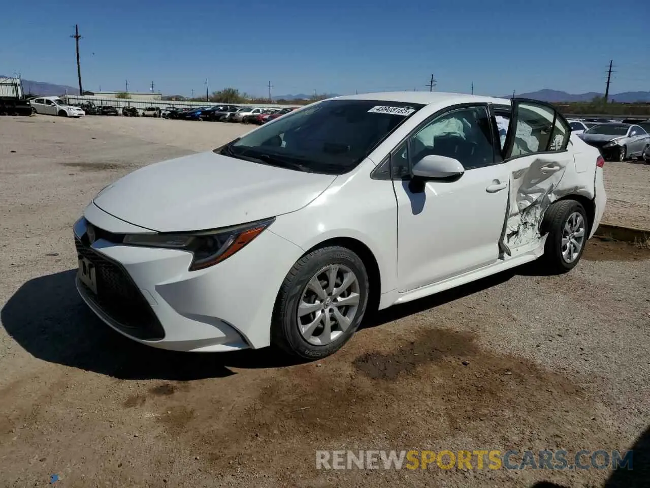 1 fotografías del automóvil dañado JTDEPRAE0LJ018710 TOYOTA COROLLA 2020