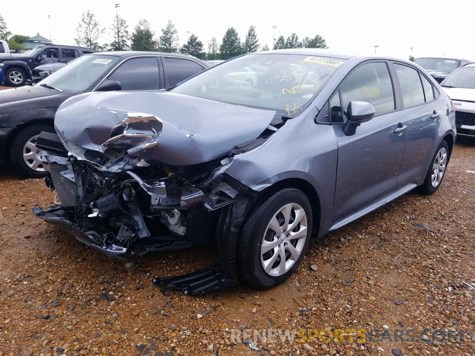 2 fotografías del automóvil dañado JTDEPRAE0LJ025933 TOYOTA COROLLA 2020