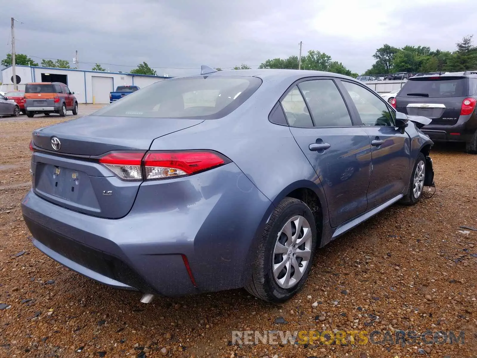 4 fotografías del automóvil dañado JTDEPRAE0LJ025933 TOYOTA COROLLA 2020