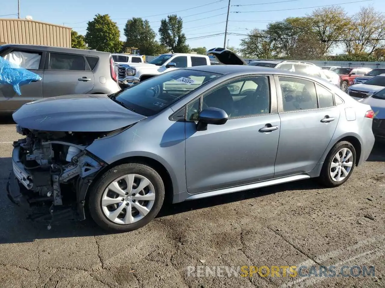 1 fotografías del automóvil dañado JTDEPRAE0LJ026810 TOYOTA COROLLA 2020