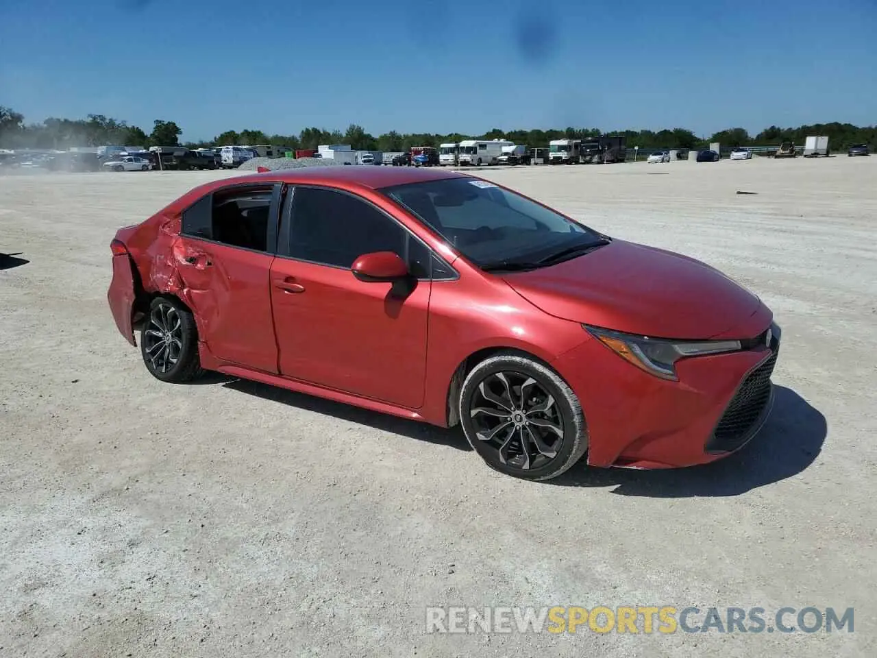 4 fotografías del automóvil dañado JTDEPRAE0LJ028928 TOYOTA COROLLA 2020