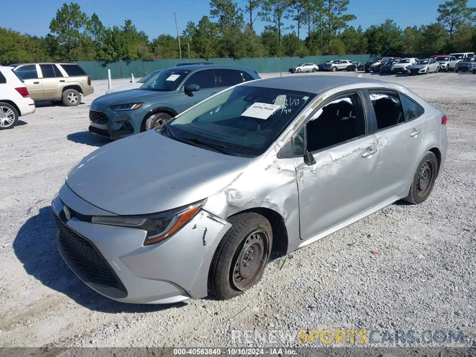 2 fotografías del automóvil dañado JTDEPRAE0LJ042912 TOYOTA COROLLA 2020