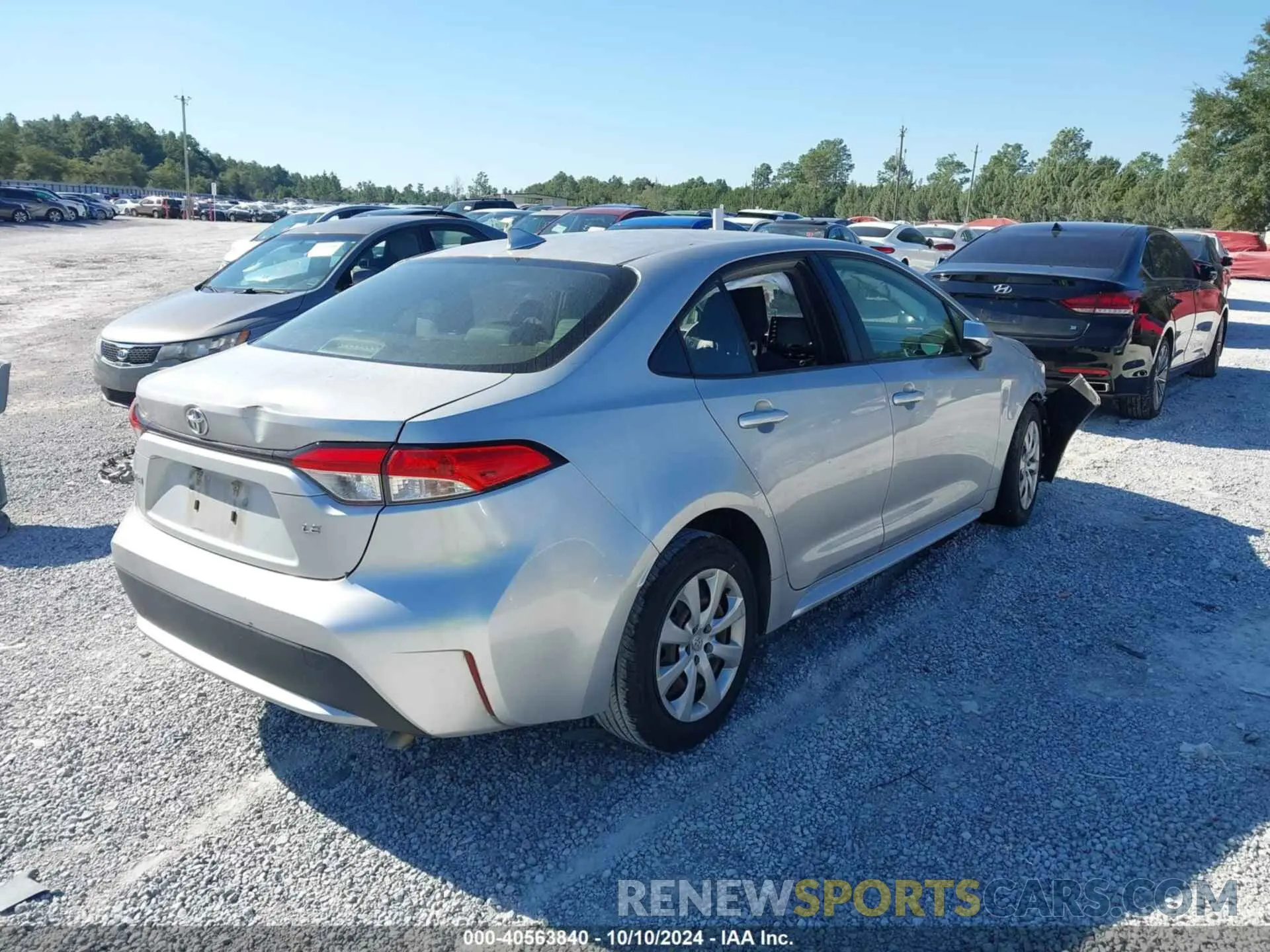 4 fotografías del automóvil dañado JTDEPRAE0LJ042912 TOYOTA COROLLA 2020