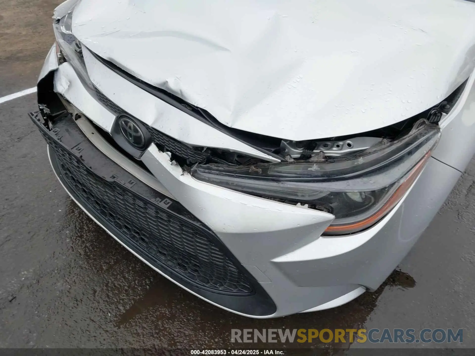 6 fotografías del automóvil dañado JTDEPRAE0LJ046684 TOYOTA COROLLA 2020
