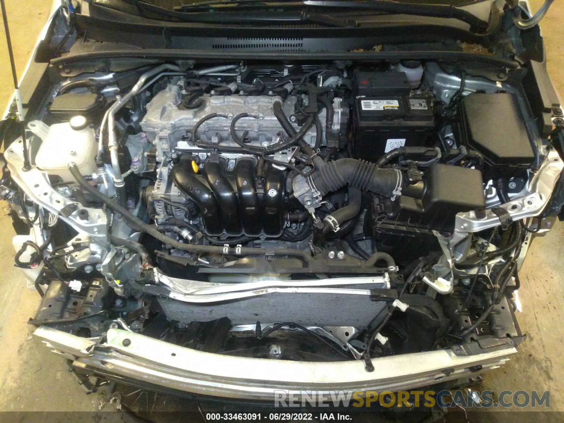 10 fotografías del automóvil dañado JTDEPRAE0LJ047186 TOYOTA COROLLA 2020