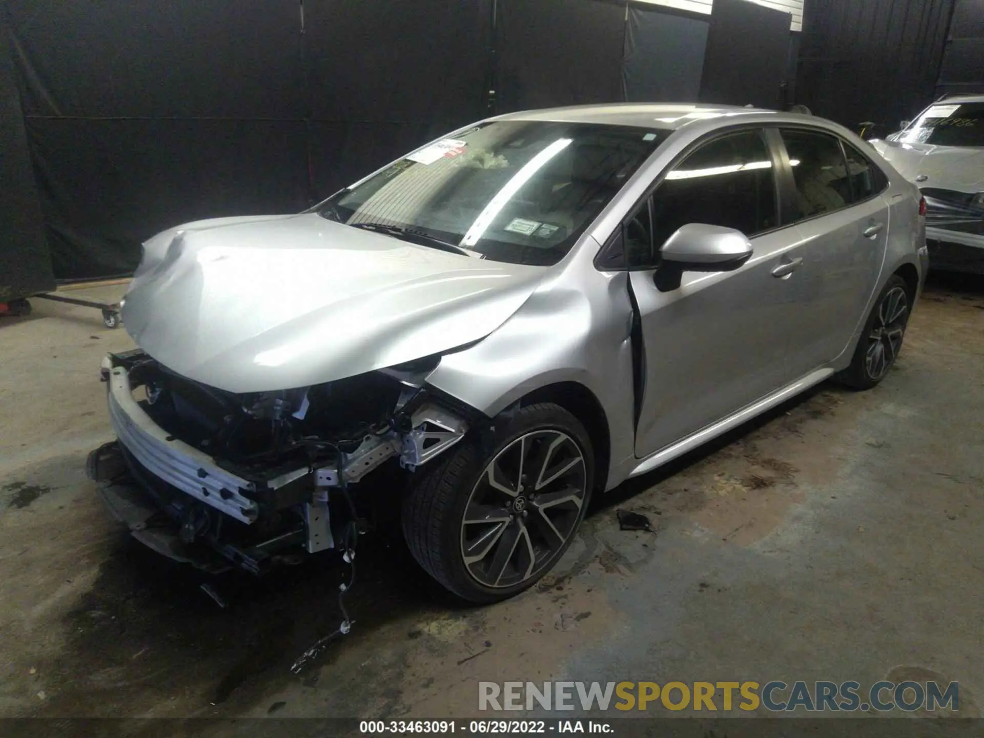 2 fotografías del automóvil dañado JTDEPRAE0LJ047186 TOYOTA COROLLA 2020