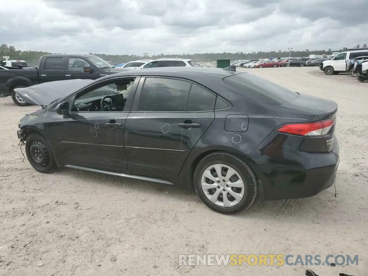 2 fotografías del automóvil dañado JTDEPRAE0LJ047575 TOYOTA COROLLA 2020