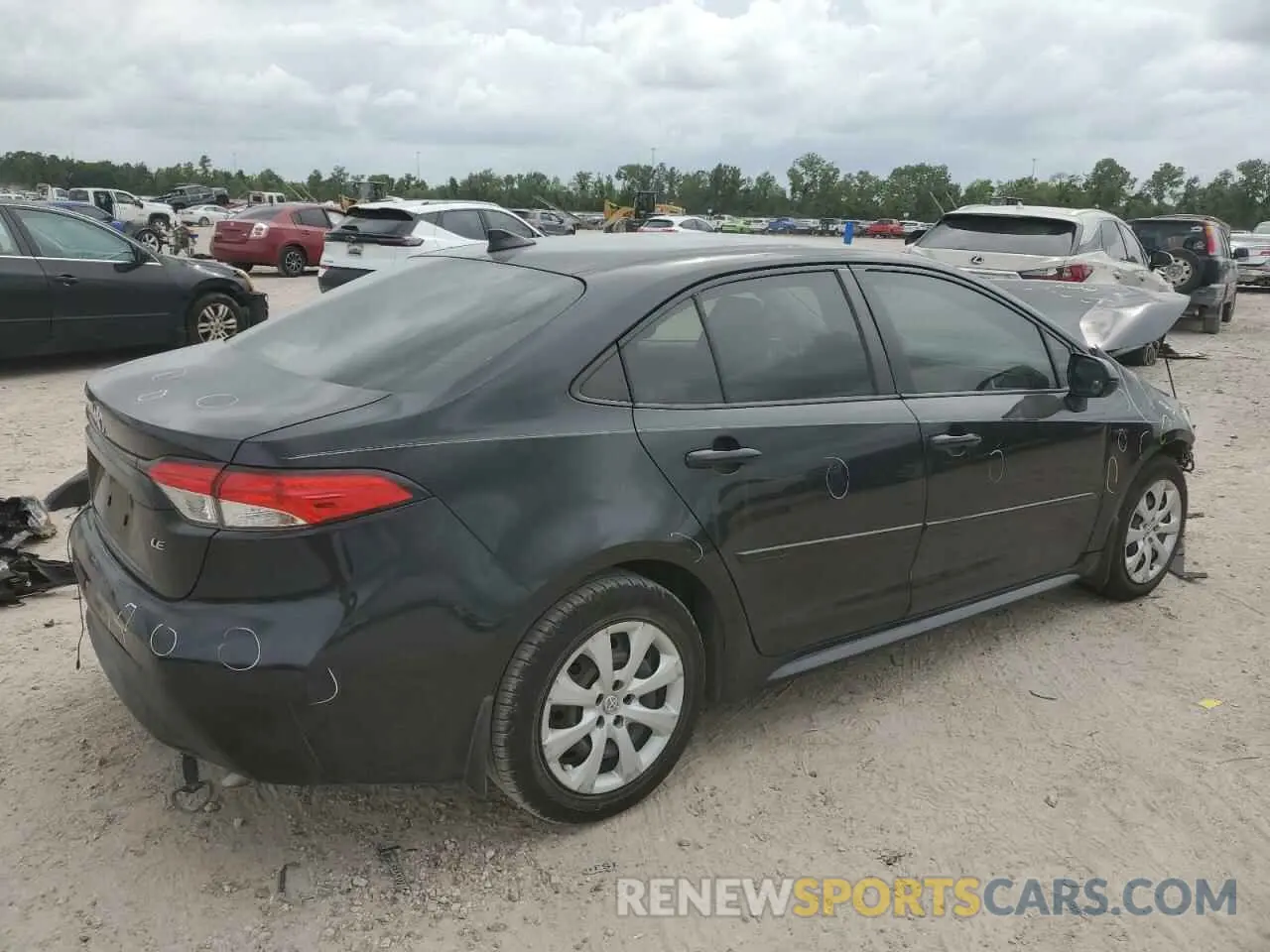3 fotografías del automóvil dañado JTDEPRAE0LJ047575 TOYOTA COROLLA 2020