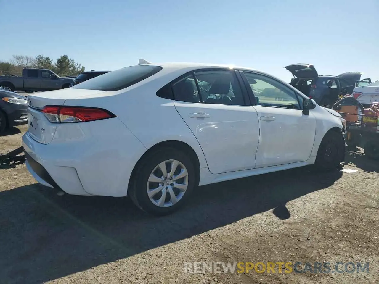 3 fotografías del automóvil dañado JTDEPRAE0LJ051528 TOYOTA COROLLA 2020