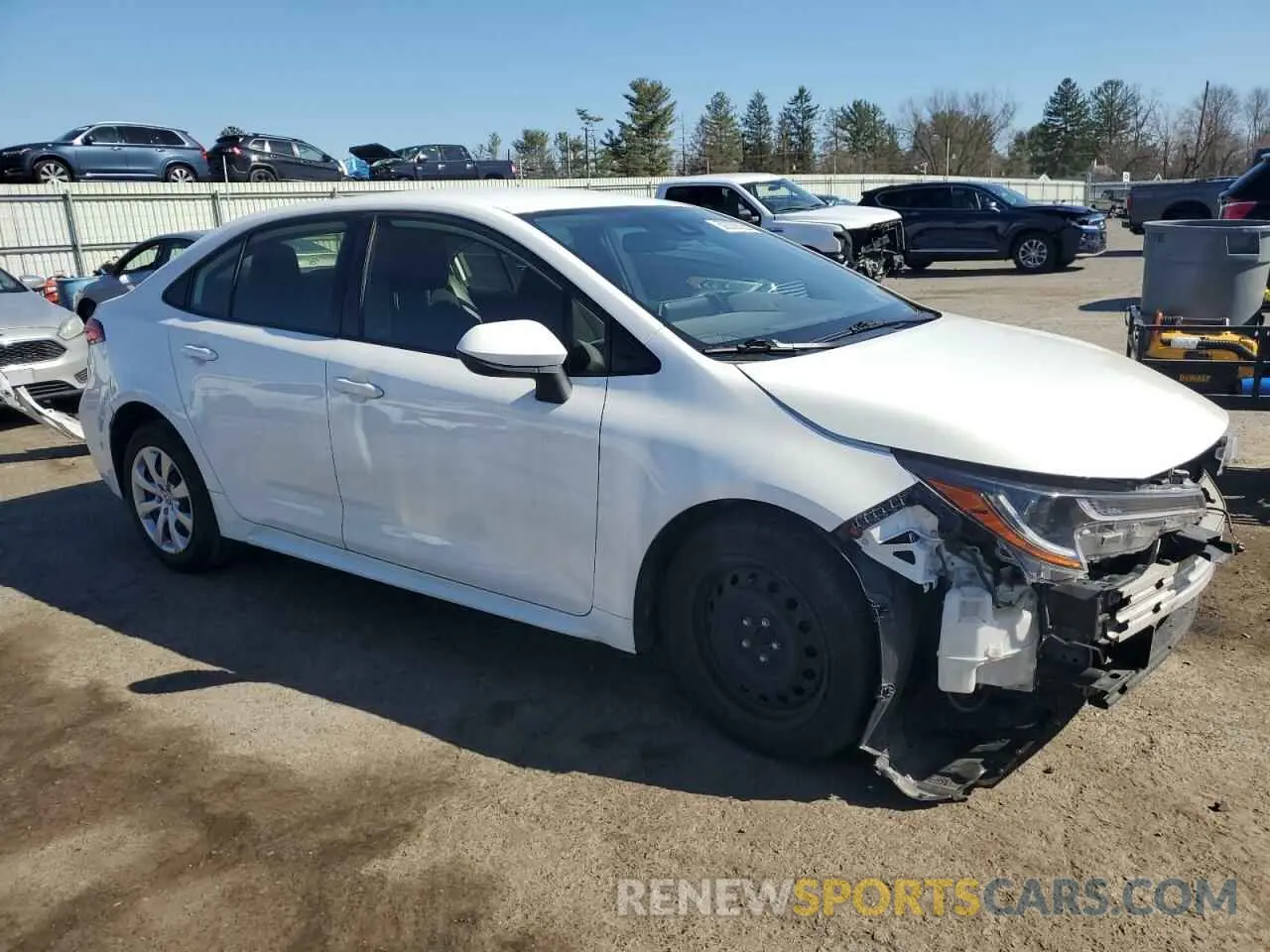 4 fotografías del automóvil dañado JTDEPRAE0LJ051528 TOYOTA COROLLA 2020