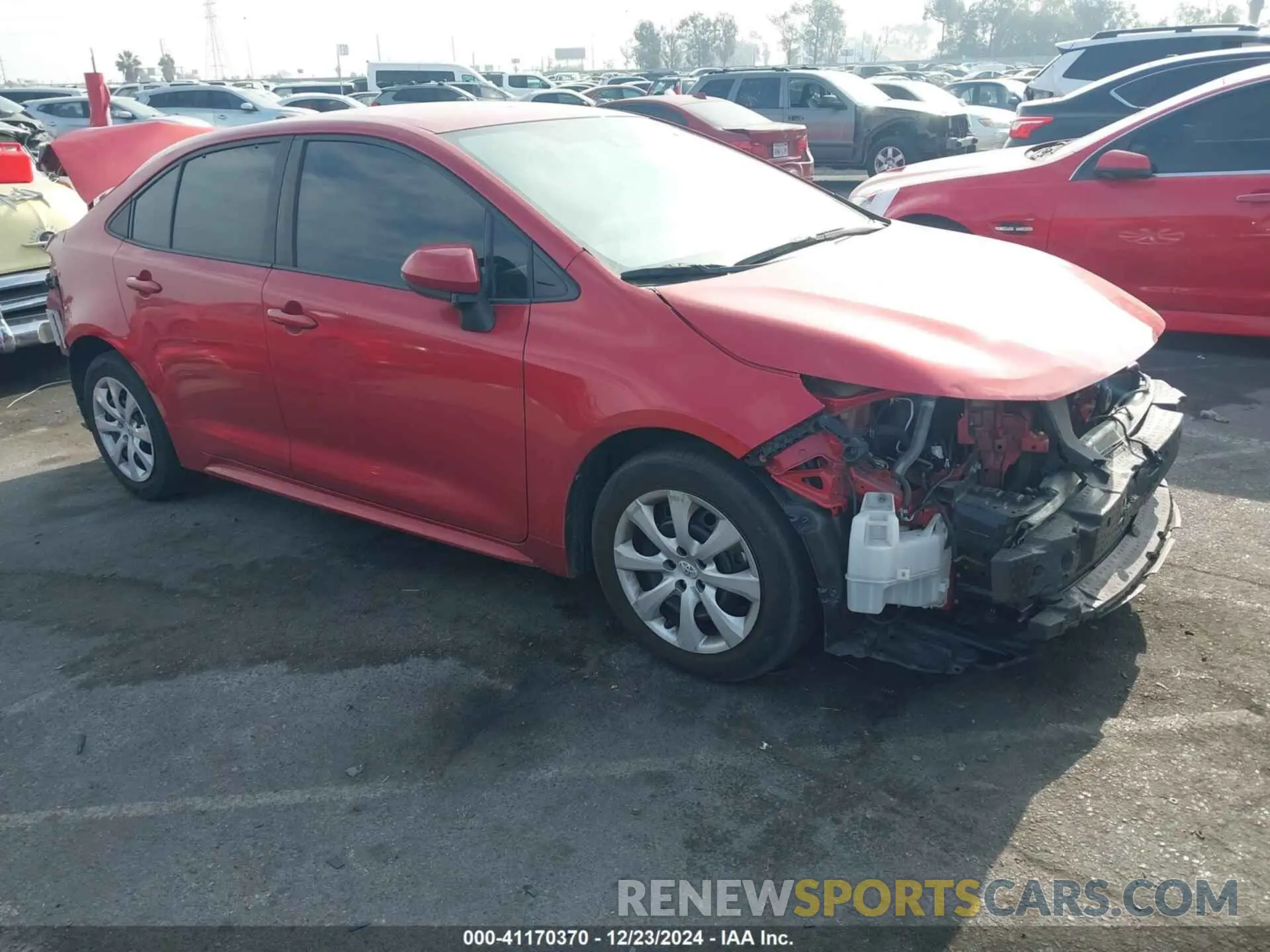 1 fotografías del automóvil dañado JTDEPRAE0LJ053862 TOYOTA COROLLA 2020