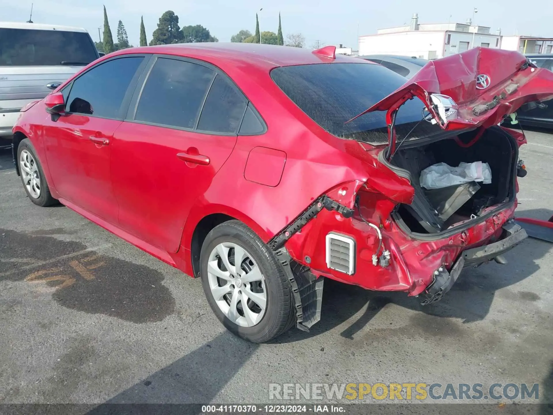 3 fotografías del automóvil dañado JTDEPRAE0LJ053862 TOYOTA COROLLA 2020