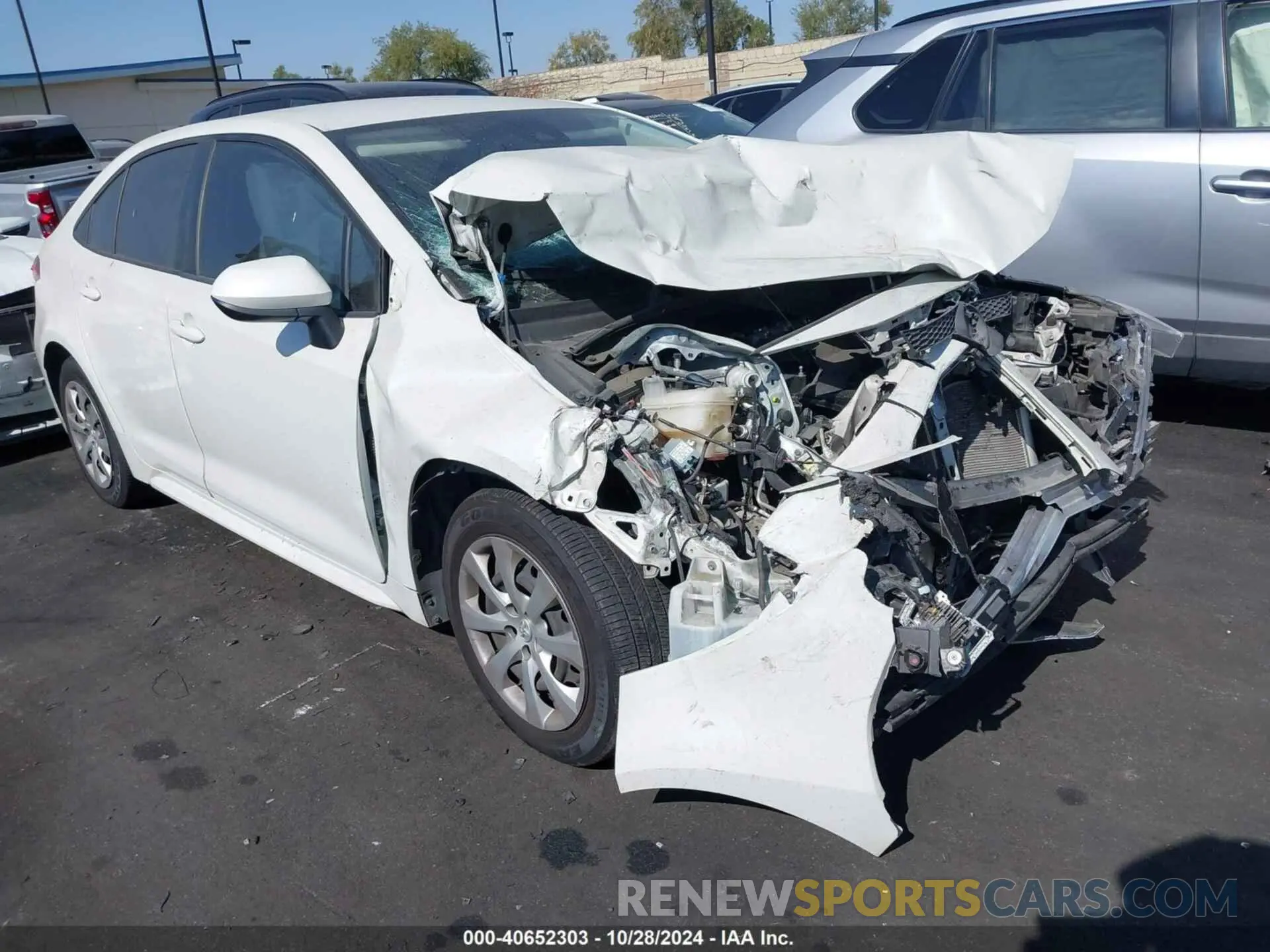 1 fotografías del automóvil dañado JTDEPRAE0LJ055434 TOYOTA COROLLA 2020