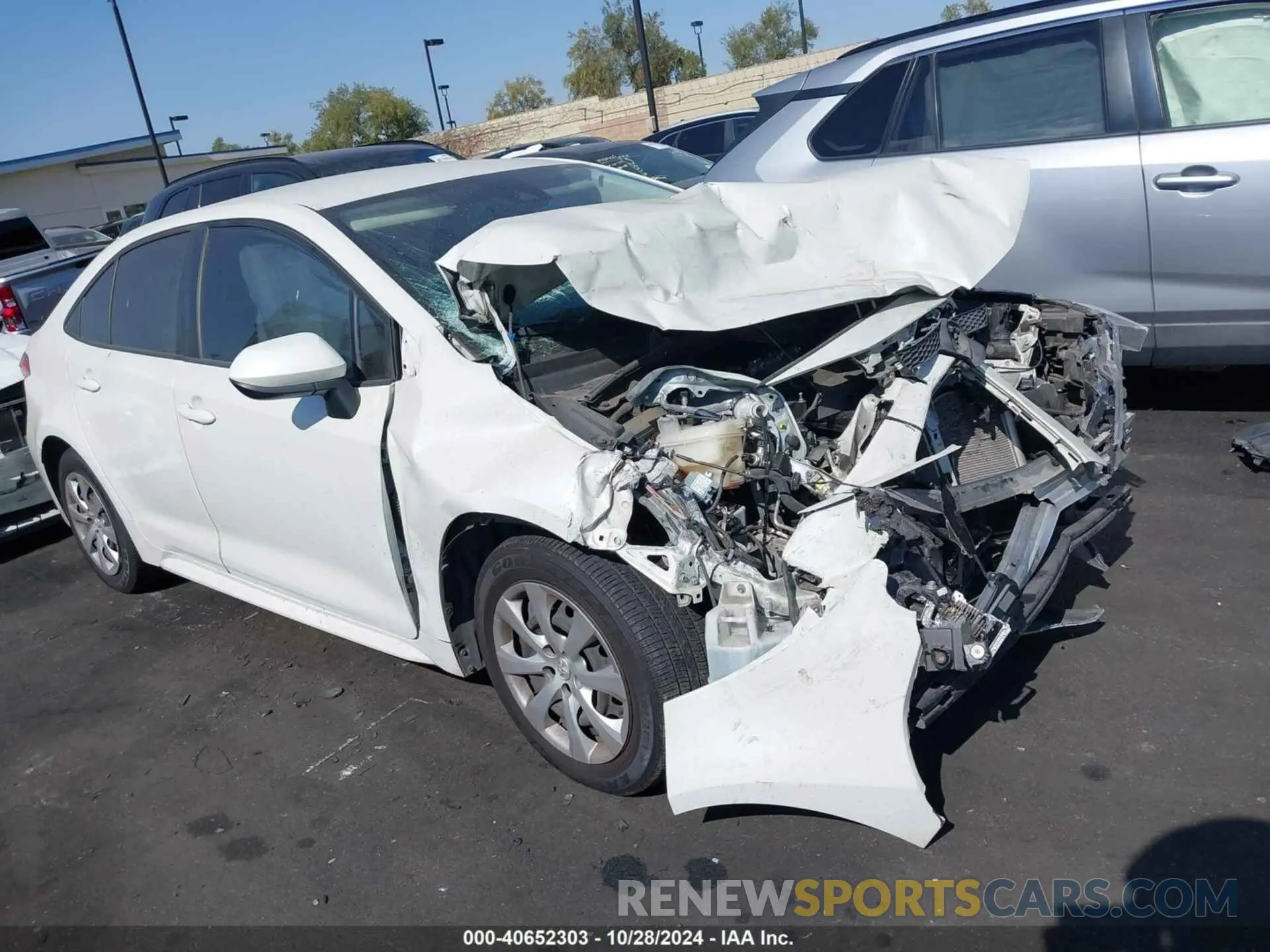 14 fotografías del automóvil dañado JTDEPRAE0LJ055434 TOYOTA COROLLA 2020