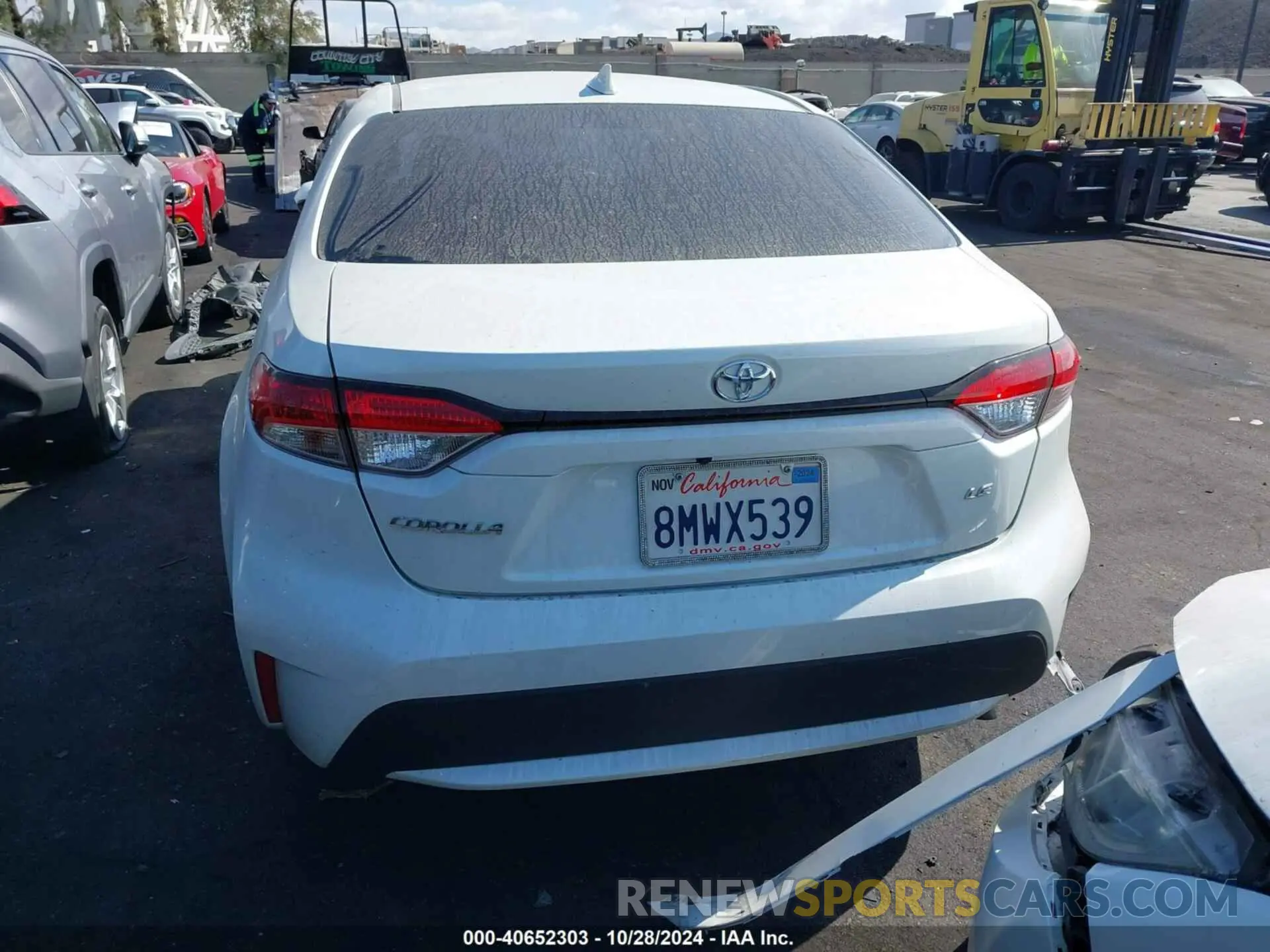 17 fotografías del automóvil dañado JTDEPRAE0LJ055434 TOYOTA COROLLA 2020