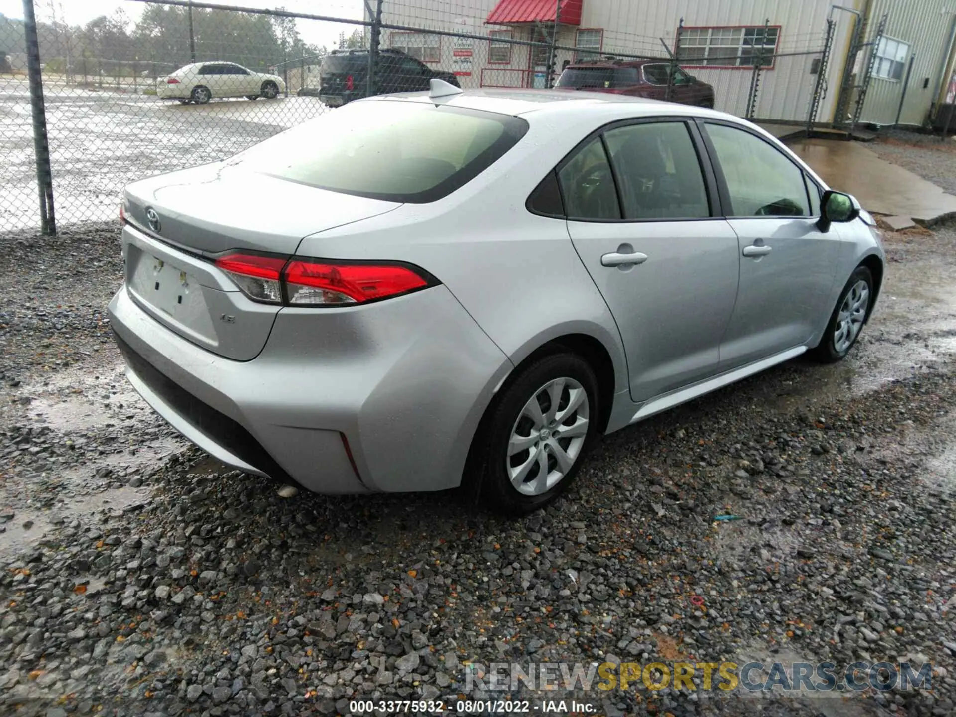 4 fotografías del automóvil dañado JTDEPRAE0LJ060133 TOYOTA COROLLA 2020