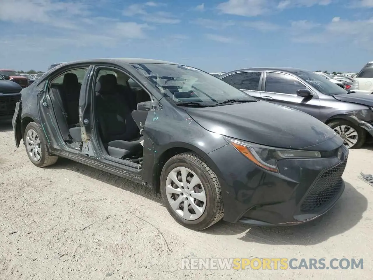 4 fotografías del automóvil dañado JTDEPRAE0LJ060410 TOYOTA COROLLA 2020