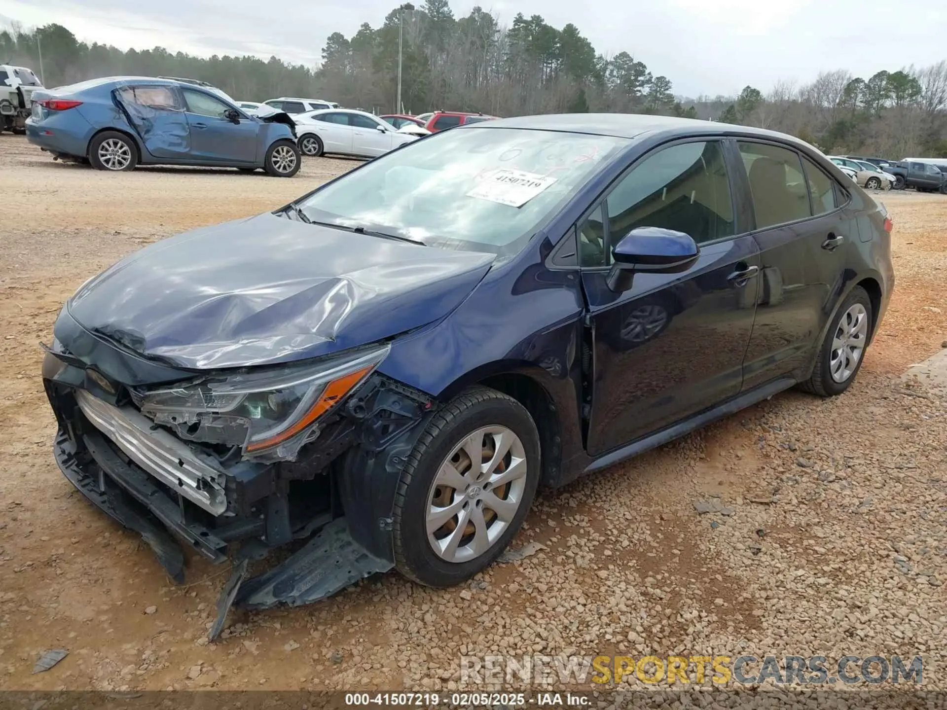 2 fotografías del automóvil dañado JTDEPRAE0LJ076722 TOYOTA COROLLA 2020