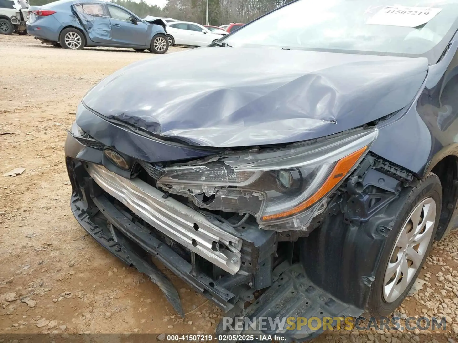 6 fotografías del automóvil dañado JTDEPRAE0LJ076722 TOYOTA COROLLA 2020