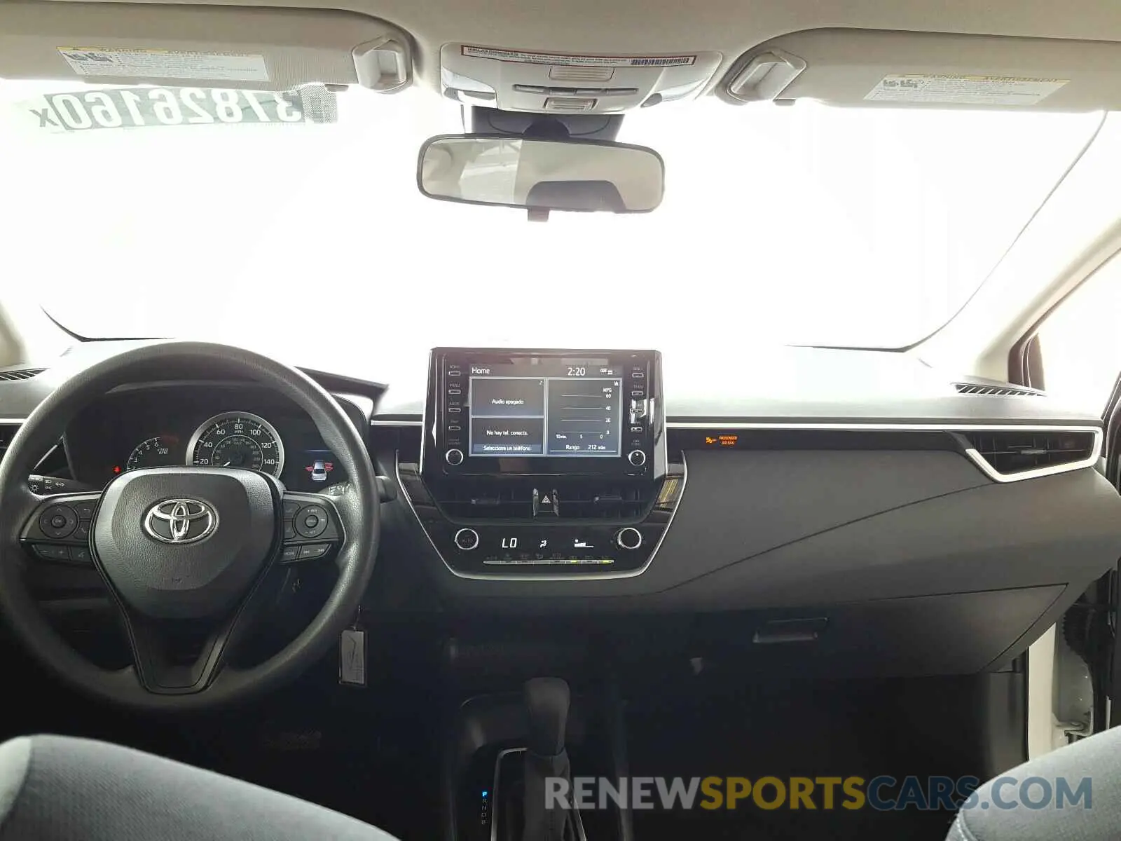 9 fotografías del automóvil dañado JTDEPRAE0LJ079541 TOYOTA COROLLA 2020