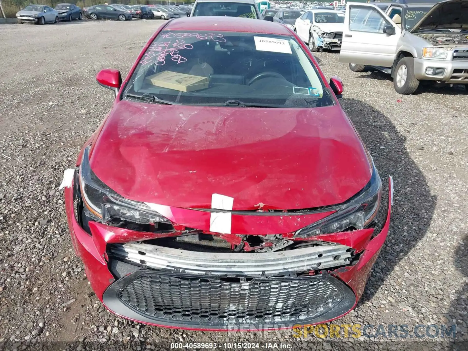 12 fotografías del automóvil dañado JTDEPRAE0LJ083203 TOYOTA COROLLA 2020