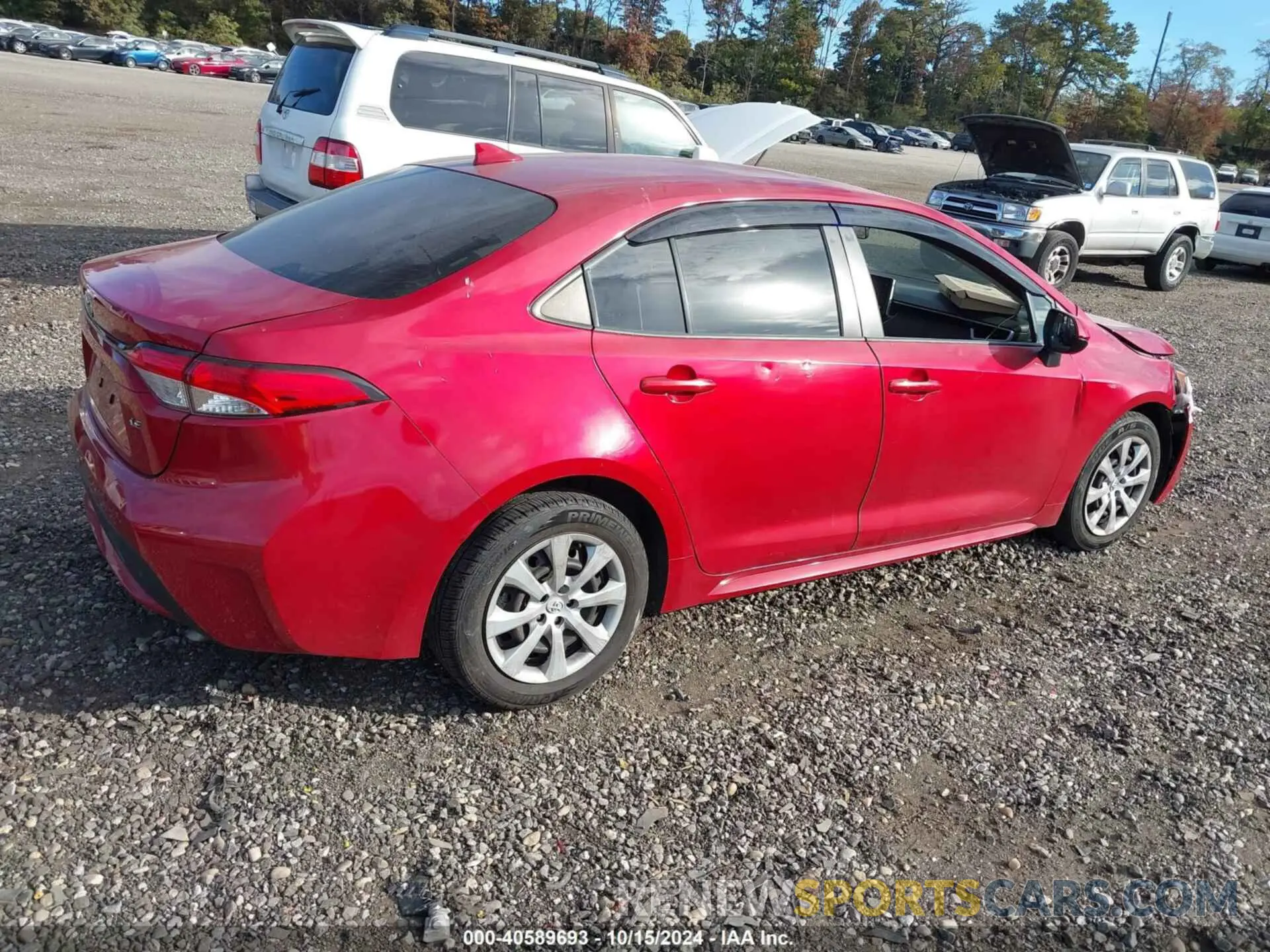 4 fotografías del automóvil dañado JTDEPRAE0LJ083203 TOYOTA COROLLA 2020