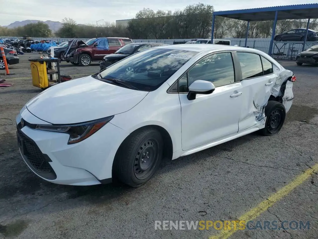 1 fotografías del automóvil dañado JTDEPRAE0LJ085128 TOYOTA COROLLA 2020