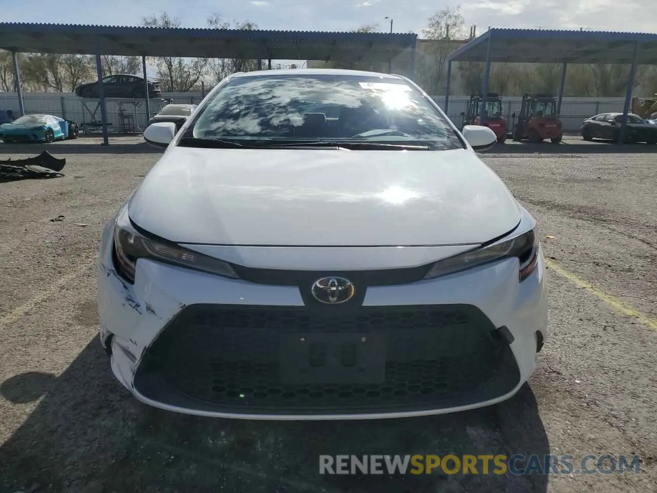 5 fotografías del automóvil dañado JTDEPRAE0LJ085128 TOYOTA COROLLA 2020