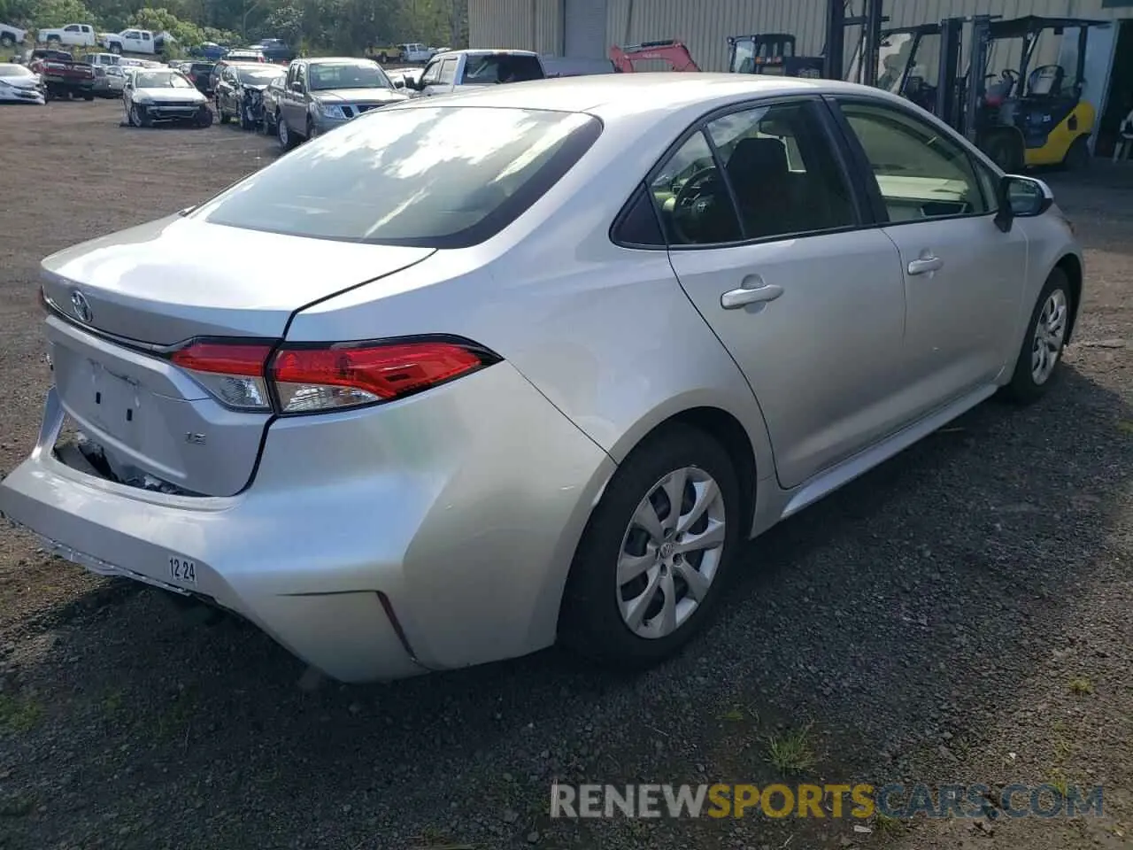 3 fotografías del automóvil dañado JTDEPRAE0LJ085162 TOYOTA COROLLA 2020