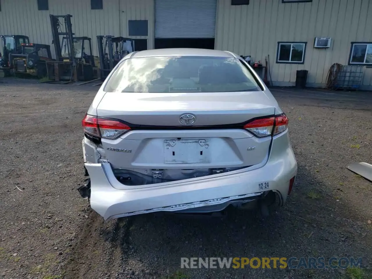 6 fotografías del automóvil dañado JTDEPRAE0LJ085162 TOYOTA COROLLA 2020