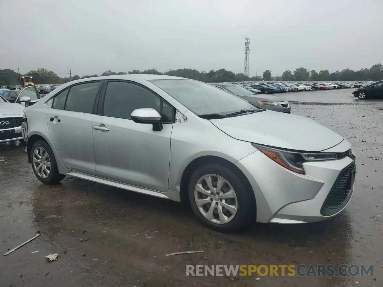 4 fotografías del automóvil dañado JTDEPRAE0LJ088210 TOYOTA COROLLA 2020