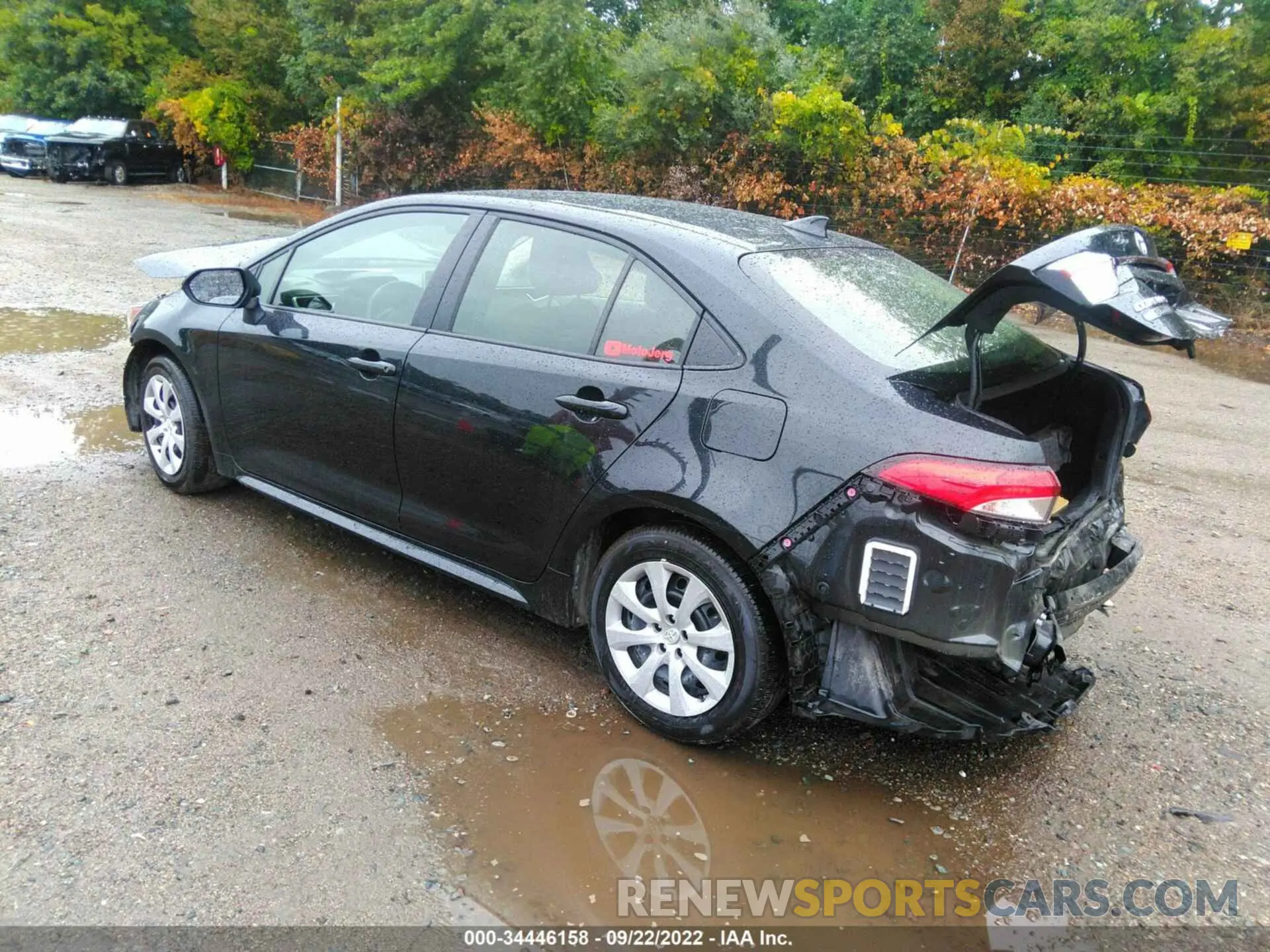 3 fotografías del automóvil dañado JTDEPRAE0LJ094315 TOYOTA COROLLA 2020