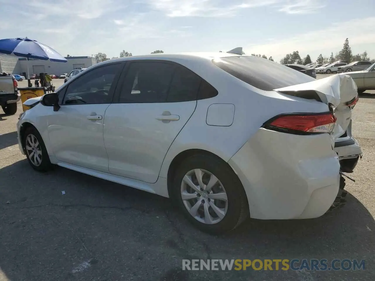 2 fotografías del automóvil dañado JTDEPRAE0LJ097327 TOYOTA COROLLA 2020