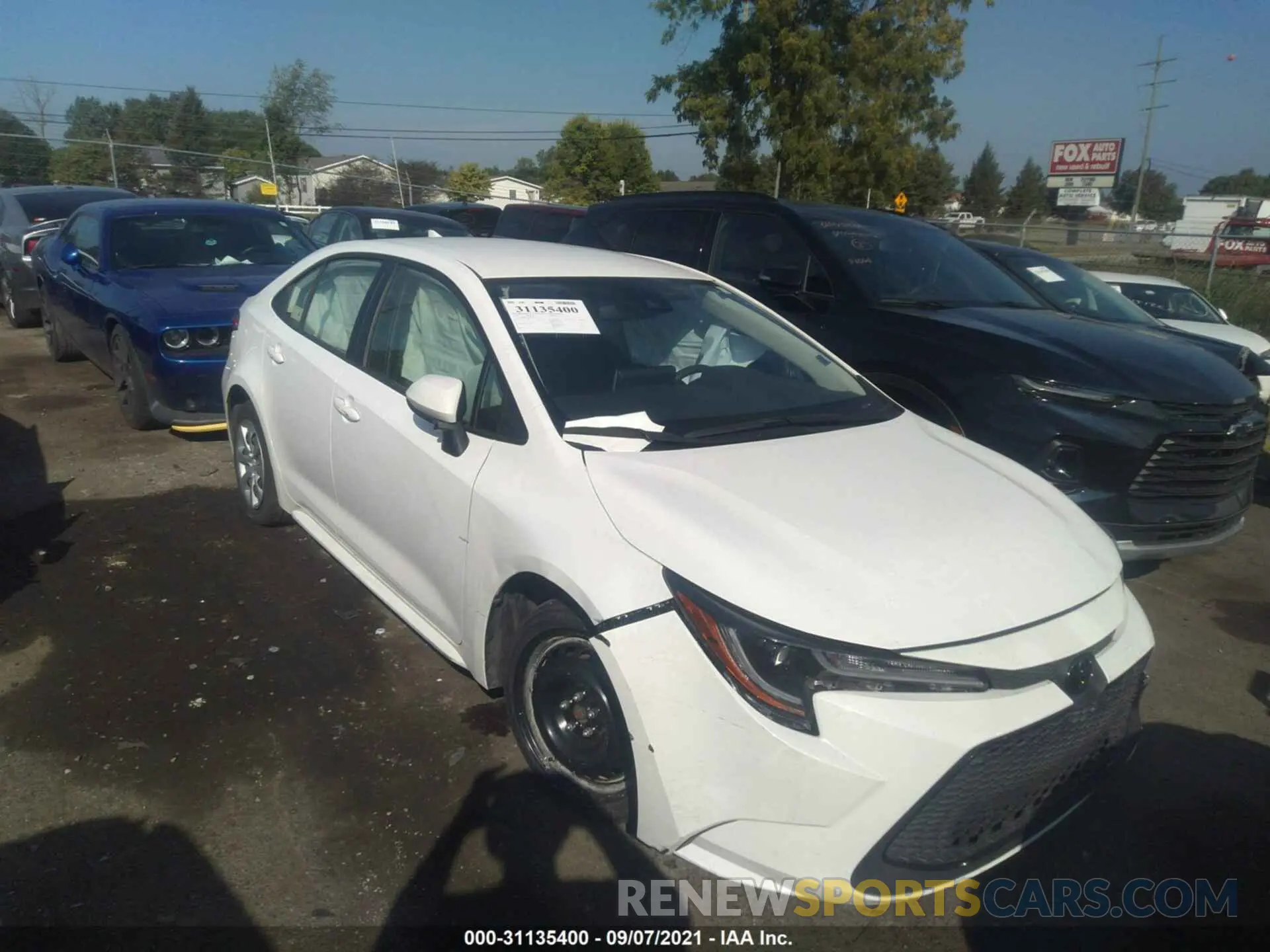 1 fotografías del automóvil dañado JTDEPRAE0LJ100811 TOYOTA COROLLA 2020