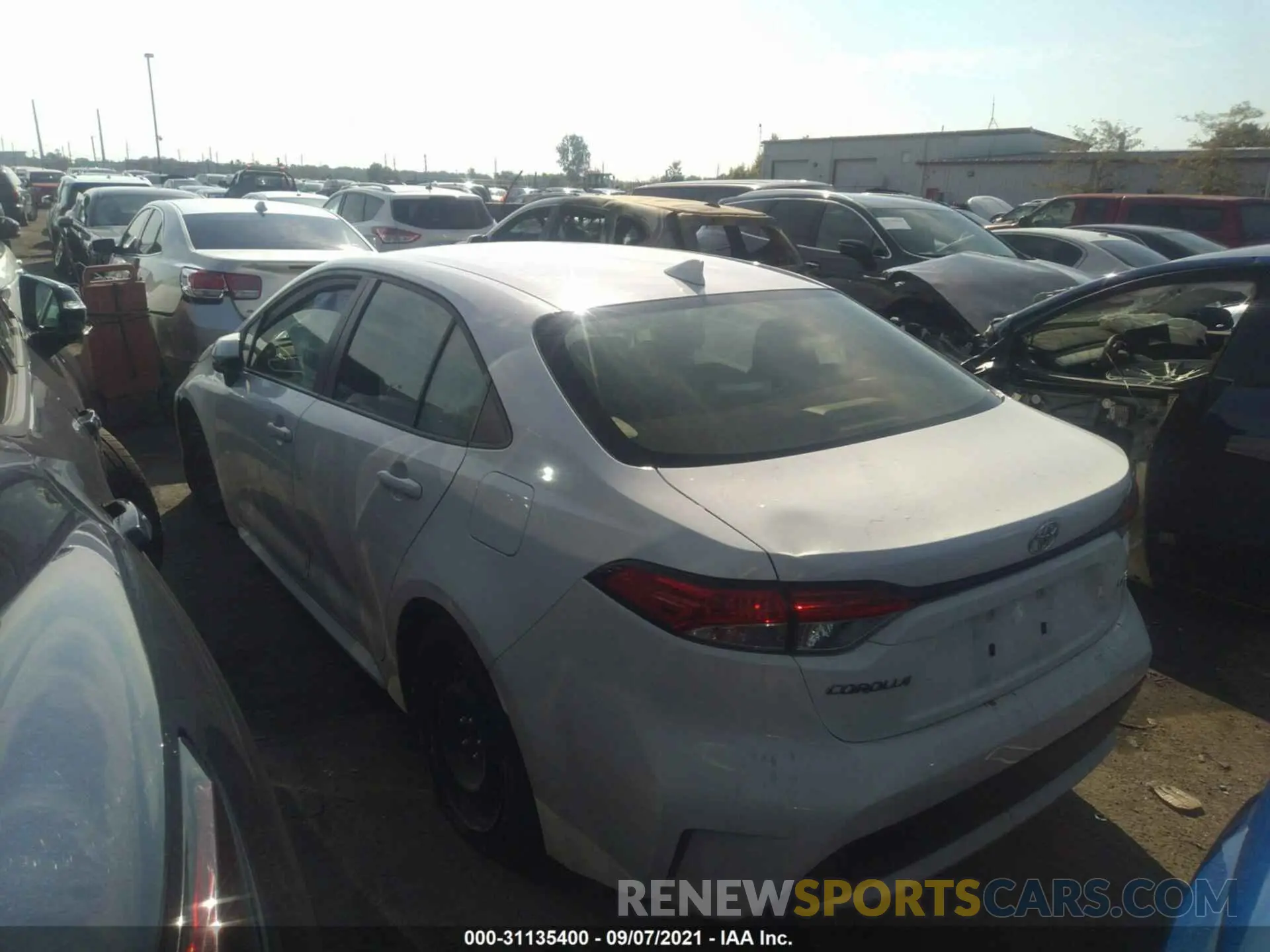 3 fotografías del automóvil dañado JTDEPRAE0LJ100811 TOYOTA COROLLA 2020