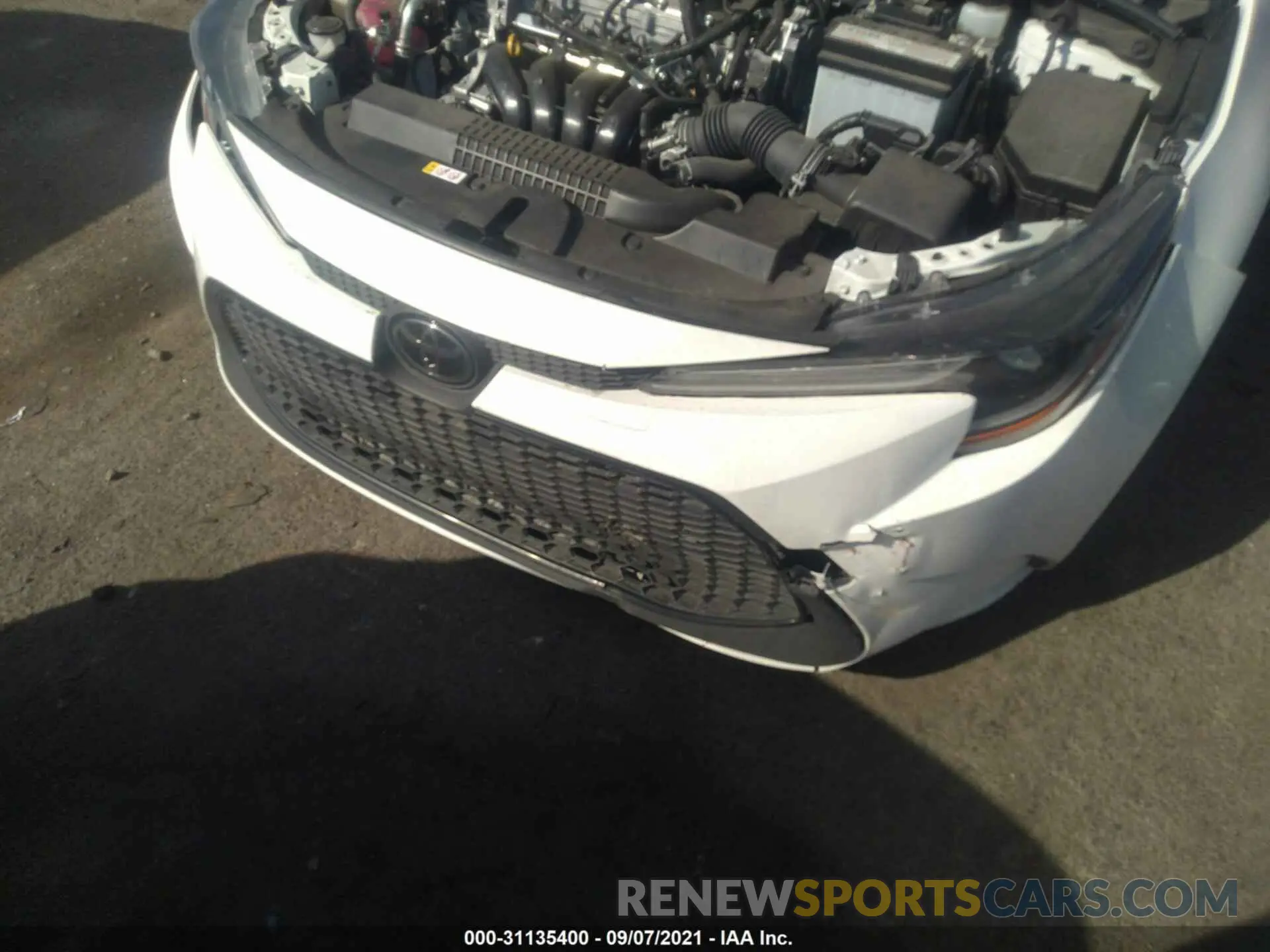 6 fotografías del automóvil dañado JTDEPRAE0LJ100811 TOYOTA COROLLA 2020