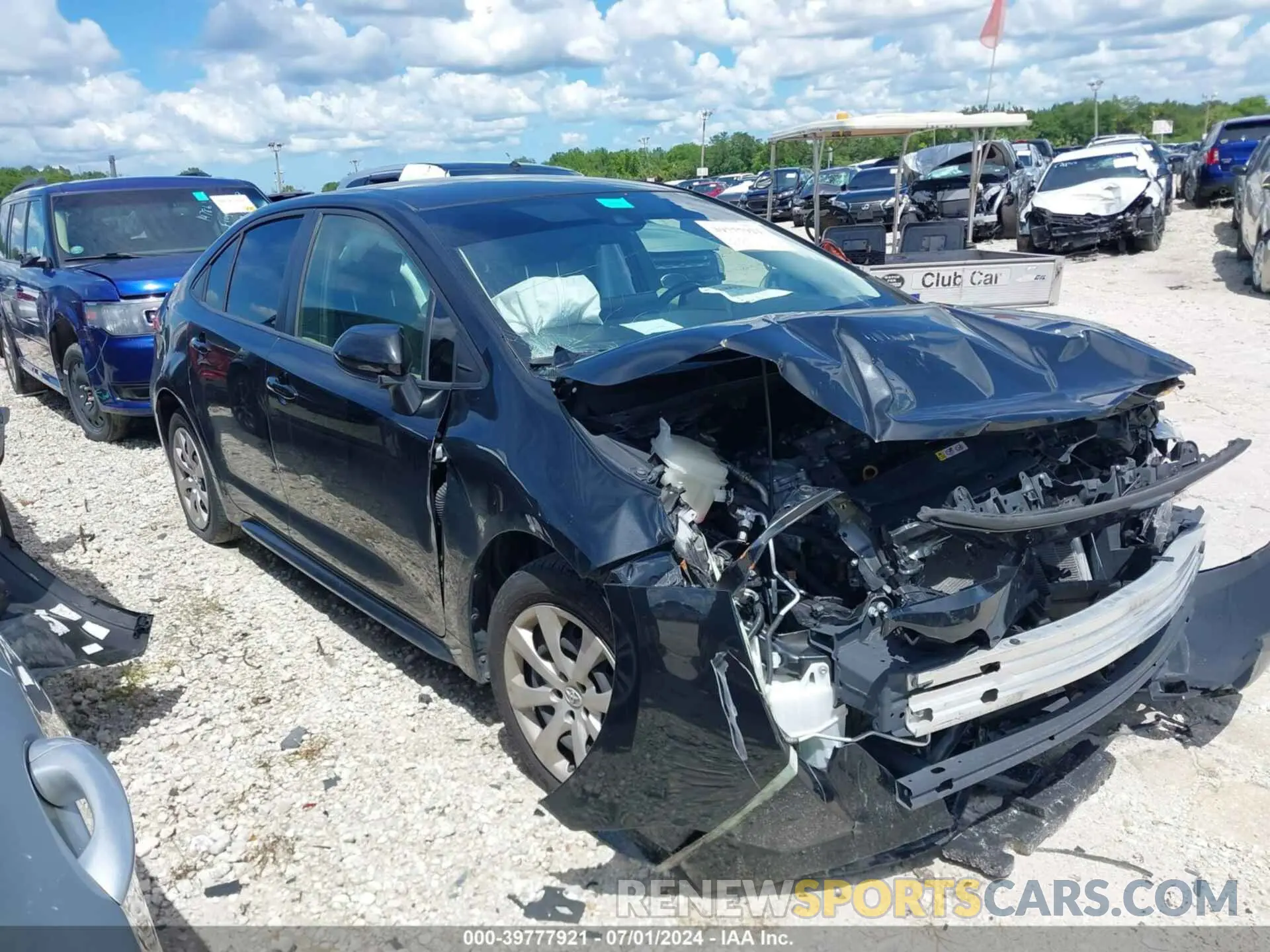 1 fotografías del automóvil dañado JTDEPRAE0LJ102770 TOYOTA COROLLA 2020