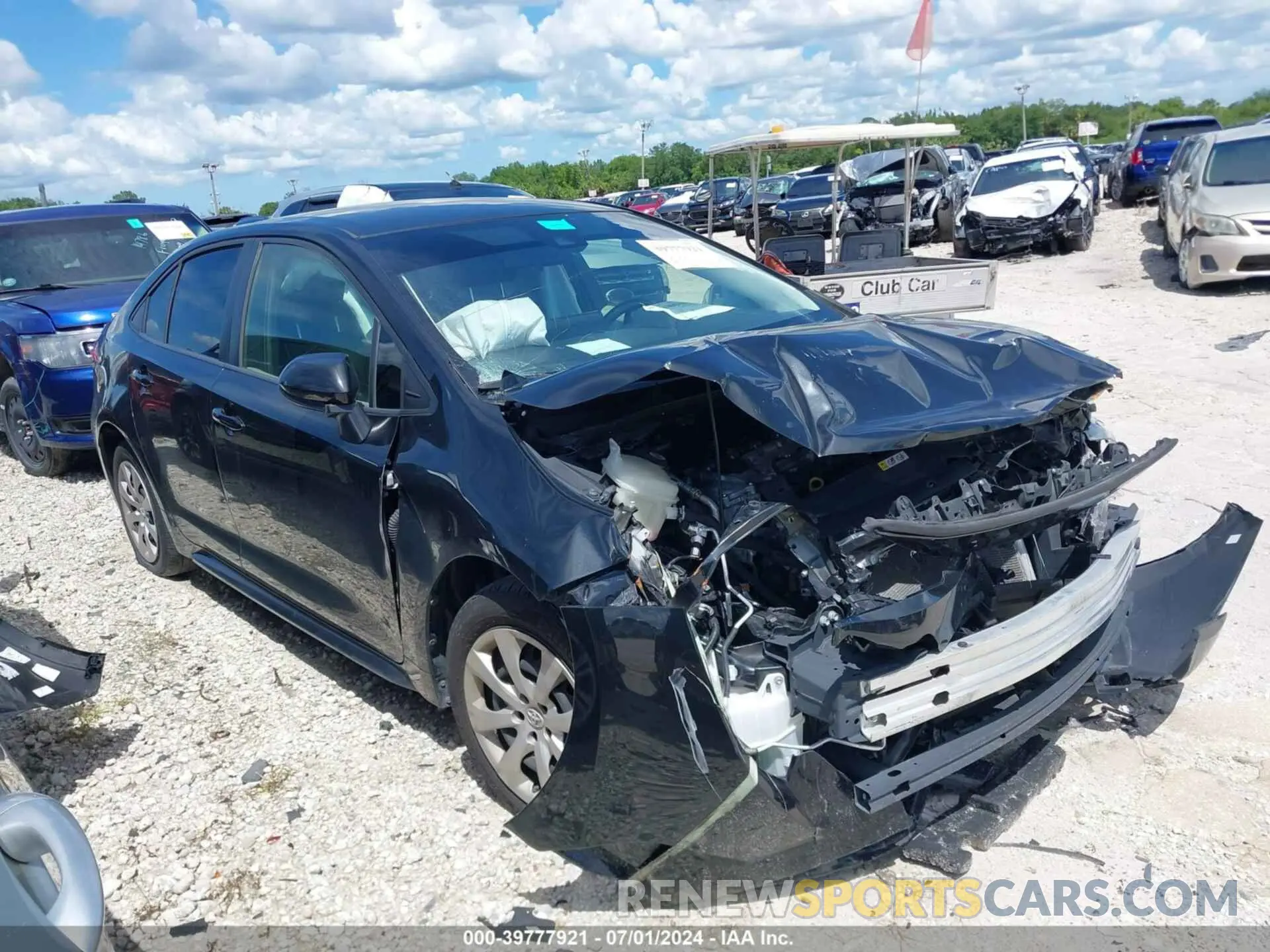 14 fotografías del automóvil dañado JTDEPRAE0LJ102770 TOYOTA COROLLA 2020